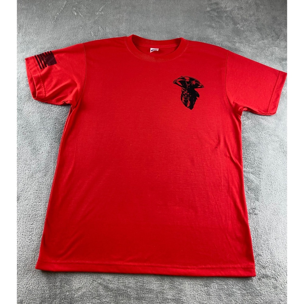 Vapor Apparel Kids Red Graphic T Shirt Size Large Military Soldier Eagle